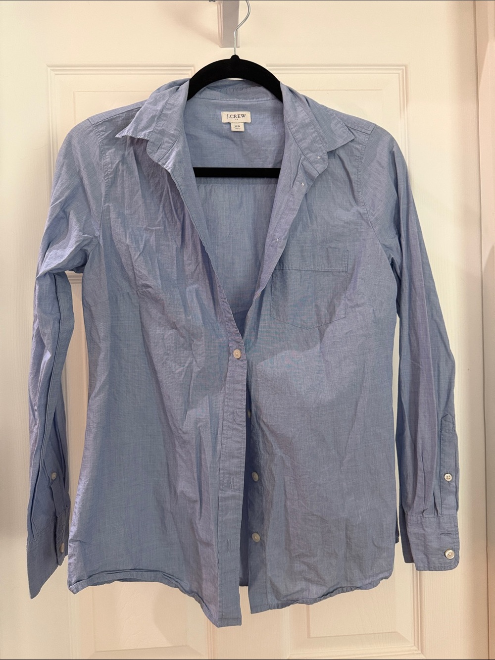 J. Crew Women’s Pale Blue Long-Sleeve Button-Down Shirt